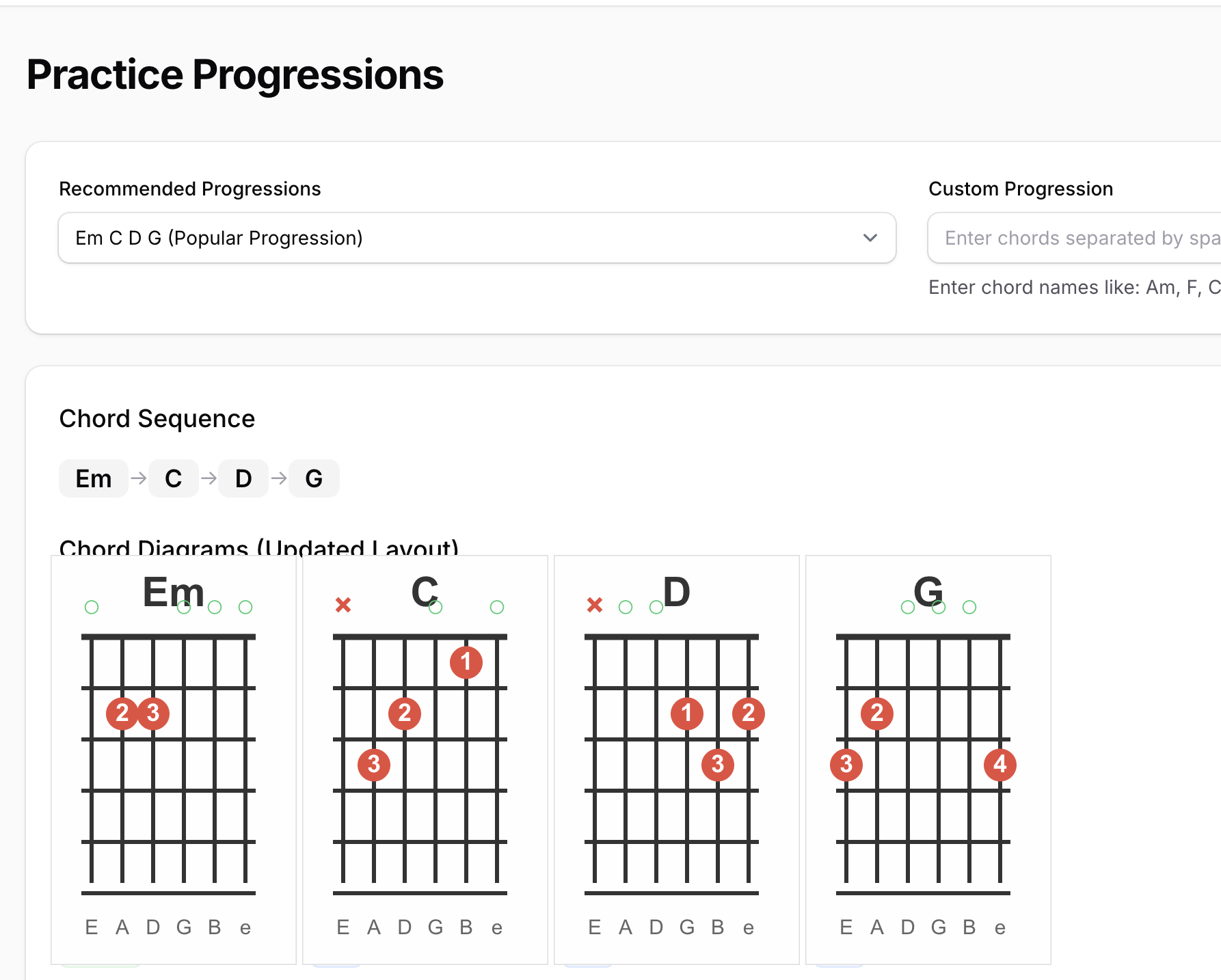 Practice Progressions